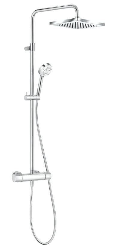 Душевая стойка Kludi Logo Dual Shower System 6809805-00 с термостатом