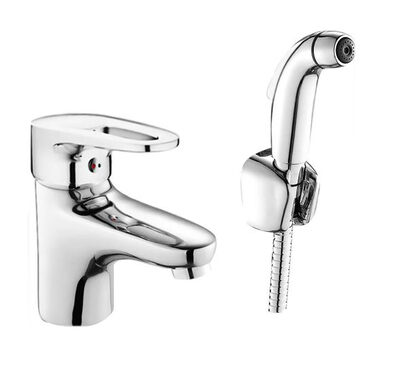 Смеситель Тюльпан HAIBA шар d-40 хром с гигиенической лейкой 1268HB