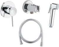 Смеситель с гигиеническим душем Grohe BauClassic 124902 с встроенной частью