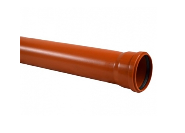 Труба канализационна наружн. 160х4000 (рыж) (толщ. стенки 3,6) СТАНДАРТ