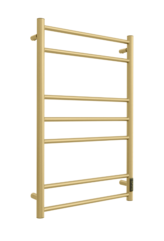 Полотенцесушитель ДВИН L neo 80/50 Электрический (диммер (круг) Золотой матовый)