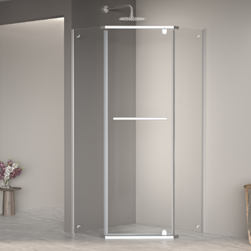 Душевой уголок 90*90*195 RGW PA-82 Трапеция/Хром/Прозрачное/6 мм(875-895*875-895) (Easy)