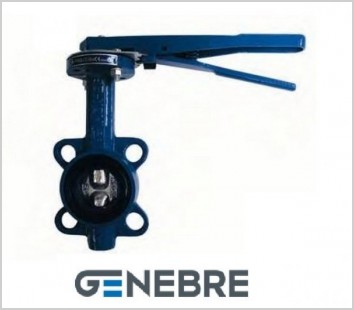 Затвор дисковый межфланцевый DN100 PN16,GG20/GGG40/EPDM 120°С диск чугун Genebre 2103 12