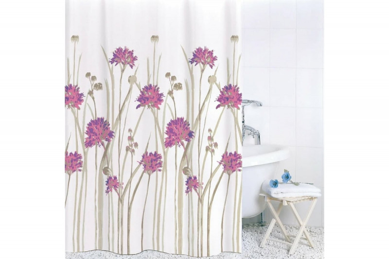 Штора для ванн BATH 180х180 Flowers Pink ch16007/2 (115)