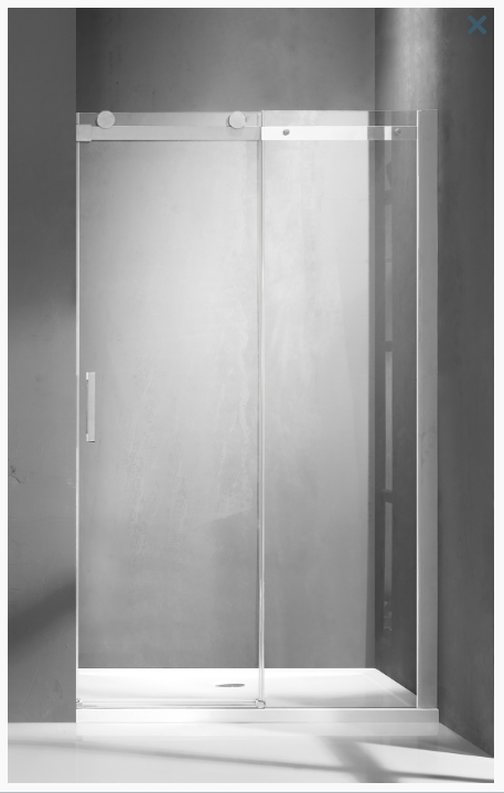 Душевое ограждение SANTREK AQUA Evo-DF-1400-C-Chrome 1400*1950 Прямое, стекло Прозр. 8мм, профиль Хр