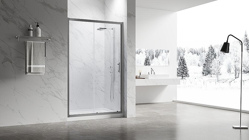 Душевая дверь Veconi Vianno VN-55GM 120 VN55GM-120-01-C8 профиль Оружейная сталь