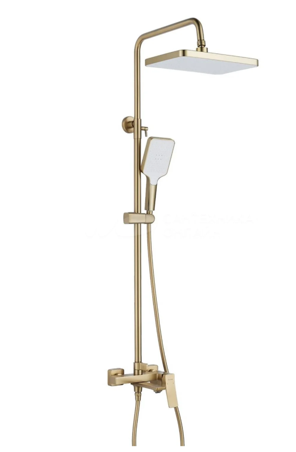 Душевая система SHEVANIK S4436G золото сатин