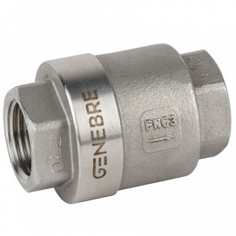 Клапан обратный Genebre 3/4"PN63 корпус/диск нерж.сталь CF8M,муфтовый