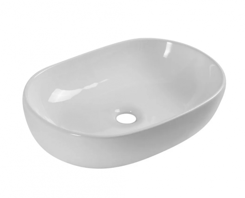 Раковина накладная 60x42 белый BB1084 BelBagno (Донный клапан приобретается отдельно) (256916)